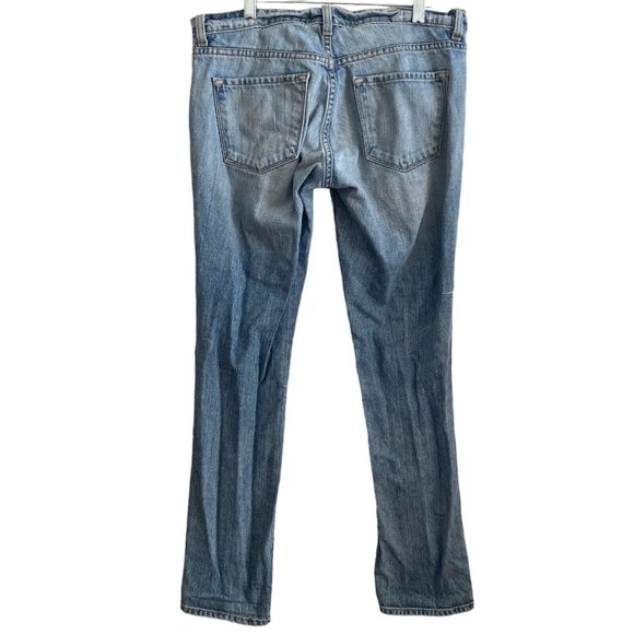 J brand Jeans Womens 26 Nimes Ripped Distressed Destroyed Medium Wash Stretch - Picture 10 of 11